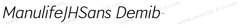 ManulifeJHSans Demib字体转换